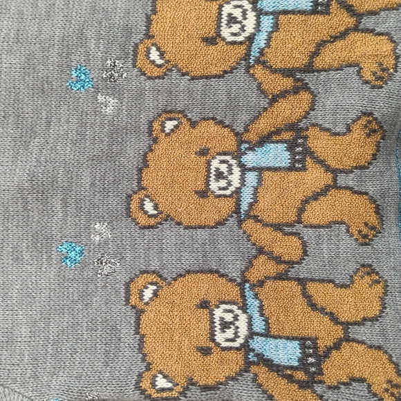 Christmas Vintage Teddy Bear Sweater Size Kids 5/6 - Picture 10 of 12